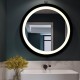 Vanity Light Mirror Bath Mirror Modern Led Smart Touch Round Bathroom Backlit Lighted Circle Mirror