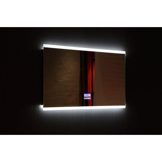 Modern Smart Touch  Smart Bath Mirror Wall Hanging Rectangle Modern Hotel 3000k-6000k