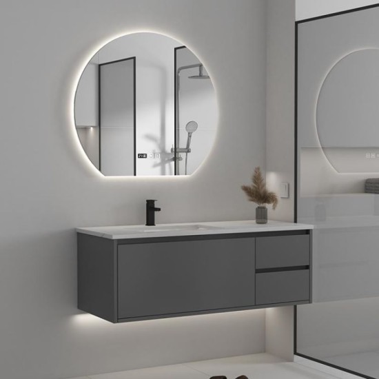 LED Mirror Illuminated Bathroom Mirror with Anti Fog Function Wall Mounted Makeup Vanity Mirror Over Cosmetic Bath Sink