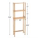 Durable Customized 3 Tier Bamboo Toilet Storage Shelf Toilet Organizer Rack for Bathroom Laundry Space Saver