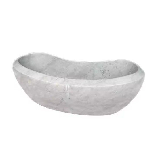 Bathroom Marble Bathtub Freestanding Italian Carrara Stone Bath Tub