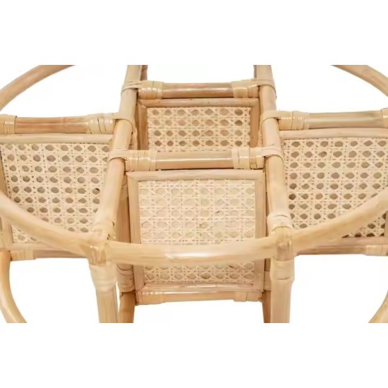 Rattan wall shelves wall decor bathroom plant holder from Vietnam