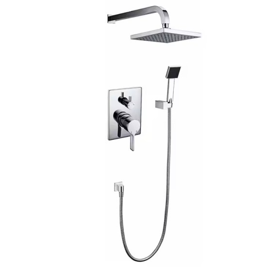 Concealed shower set engineering hotel home decoration embedded shower set bathroom shower faucet