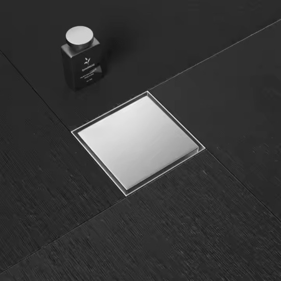 Manufacture High Quality 2 in 1 Cover Tile Insert Square Stainless Steel Square Floor Drain for Bathroom