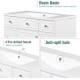 36" White Bathroom Vanity Combo with Elegent Undermount Storage Cabinet Set with Doors & Drawers Easy Installation Solid Wood