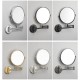 Gold Bathroom Mirror Wall Mounted Folding Round Makeup Vanity With Mirror