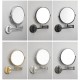 Double Side 1X 3X Magnifying Wall Folding Makeup Mirror Flexible Swivel Shaving Mirror