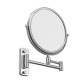 Chrome Bathroom Mirrors Foldable Wall Mounted Living Room Double Sided Round Cosmetic Makeup Mirror