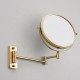 360 Degree Swivel Extendable Adjustable Bathroom Makeup Mirror Wall Mount Movable Shaving Mirror