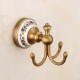 Factory Direct Hot Sale Luxury Brass Bathroom Accessories Bronze Hardware Sets Ceramic Base