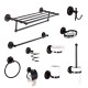 High Quality Black Bronze Wall Mount Bathroom Hardware Sets Brass Towel Rack Holder Roll Paper Holder Toilet Accessories