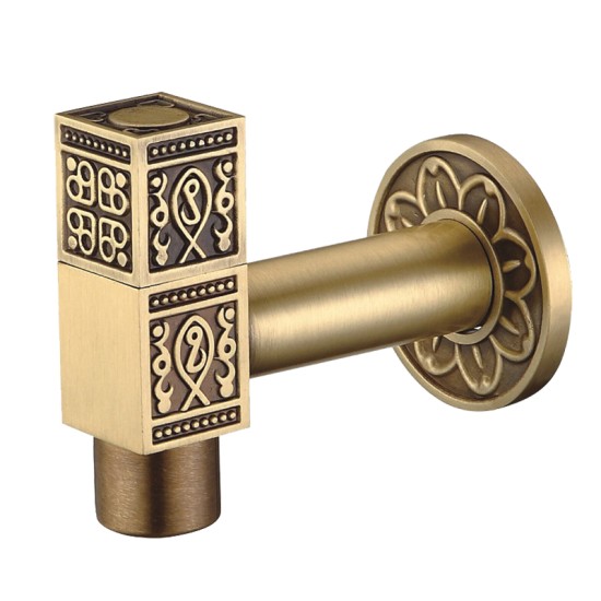 Balcony Antique Brass Single Cold Outdoor Water Faucet Garden Tap Bibcock