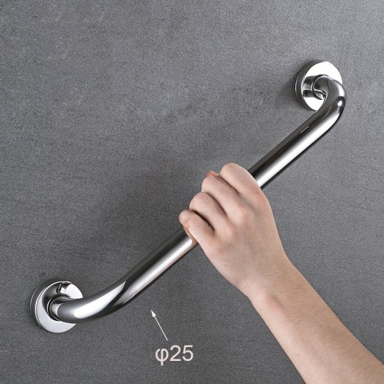 Easy Use And Install Wall Mounted Stainless Steel Safety Armrest Handles Grab Bar For Shower