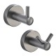 Modern 304 Stainless Steel Gun Grey Bathroom Accessories Wall Mounted Robe Hook Cloth Coat Hanger