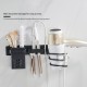 Hair Dryer And Straightener Holder Wall Mounted Bathroom Organizer Rack Shelves Accessories