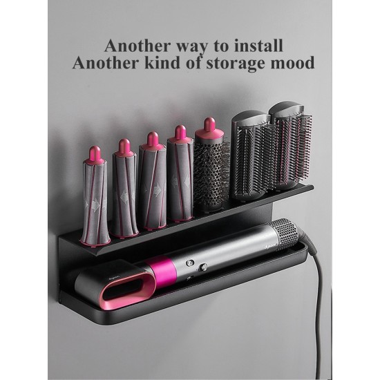 Metal Salon/Household Dyson Hair Dryer Holder Bathroom Storage Shelf Makeup Organizer