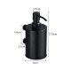 Black Manual Soap Dispenser Wall Bathroom Liquid Soap Dispenser Hands Cleaning Shampoo Gel