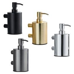 Bathroom Wall Mount Stainless Steel Hand Manual Liquid Soap Dispenser For Hotels