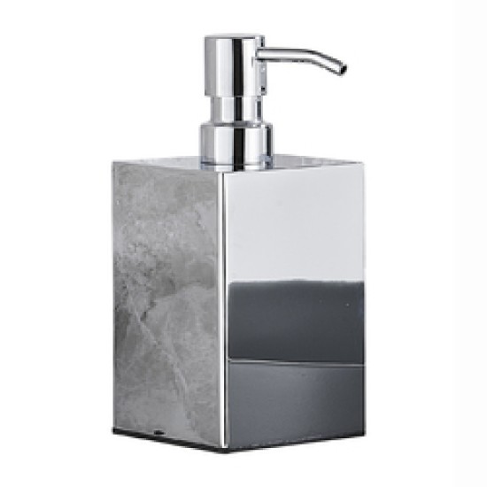 Hot Selling Black Square Soap Dispenser Wall Mounted Refillable Metal Dispenser Bottle For Bathroom