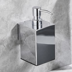 Hotel Bathroom Shampoo Shower Gel Hand Wash Bottle Metal Chrome Liquid Soap Dispenser High Quality