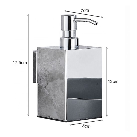 Hotel Bathroom Shampoo Shower Gel Hand Wash Bottle Metal Chrome Liquid Soap Dispenser High Quality