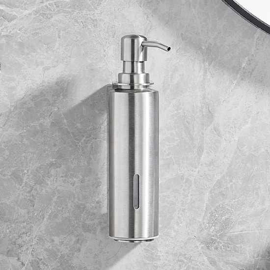 Bathroom Liquid Hand Soap Dispensers Wall Mounted Metal Shower Shampoo Storage Holder