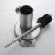 Wall Mounted Toilet Brush Black Stainless Steel Bathroom Cleaning Tools Durable Vertical Toilet Brush Holder