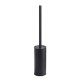 Black Floor Stand Steel  Toilet Brush Holder Bathroom Durable Cleaning Tools