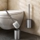 Aluminum Gun Grey Toilet Brush Holder Wall Mounted Accessories For Bathroom Cleaning