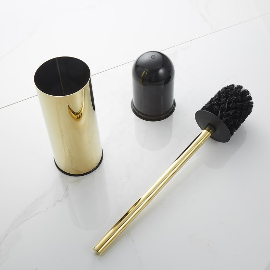 Brush Holder For Bathroom Floor Stand Round 304 Stainless Steel Toilet Cleaning Brush