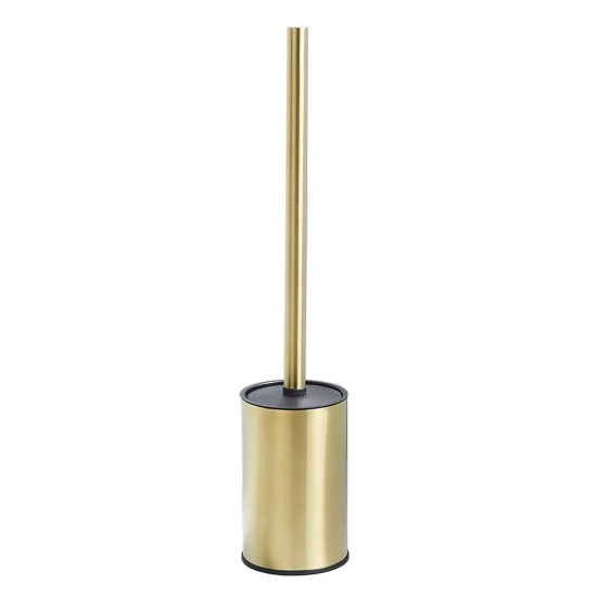 Brushed Gold High Quality Hotel Toilet Brush With Holder Bathroom WC Cleaning Tools