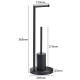 Free Standing Paper Holder With Toilet Brush 304 Stainless Steel Bathroom Toilet Tissue Roll Holder