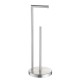 Floor Standing Toilet Paper Roll Holder Stainless Steel Black Toilet Paper Holder Stand