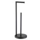 Floor Standing Toilet Paper Roll Holder Stainless Steel Black Toilet Paper Holder Stand